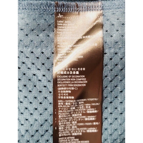 Kirkland Women's XL Green Soft Shell Jacket 4-Way Stretch Rain Wind Zip Pockets - Picture 7 of 8